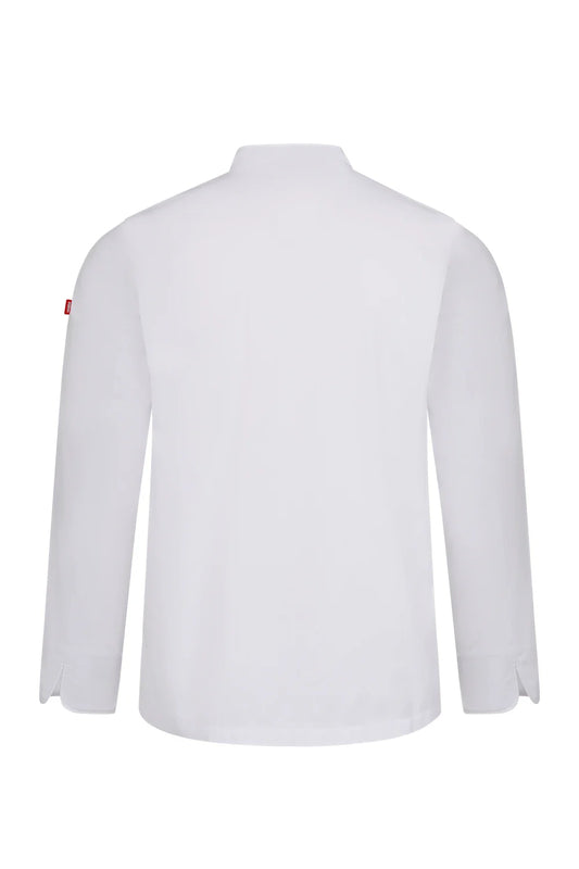 Tunica bucatar maneca lunga tercot 190g alb V405224