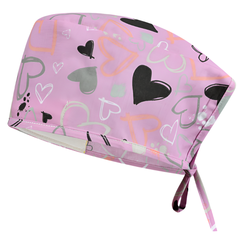 Bandana medicala tercot 140g inimi roz dama