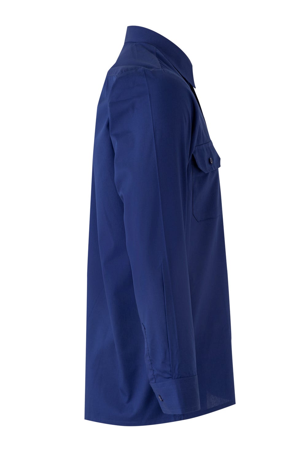 Camasa poplin 105g maneca lunga albastru royal V520