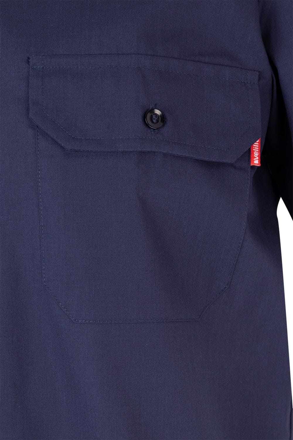 Camasa poplin 105g maneca scurta albastru marin V522