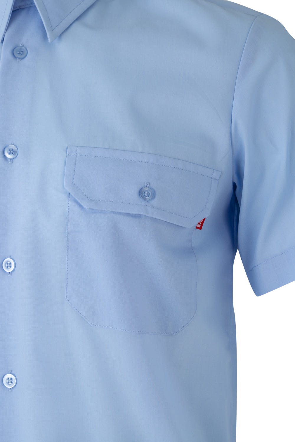 Camasa poplin 105g maneca scurta albastru celest V522