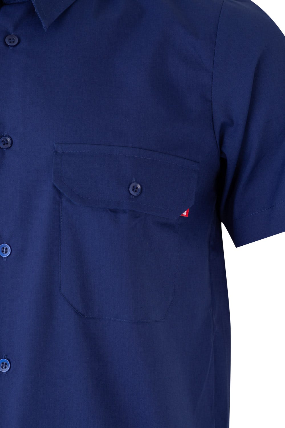 Camasa poplin 105g maneca scurta albastru royal V522
