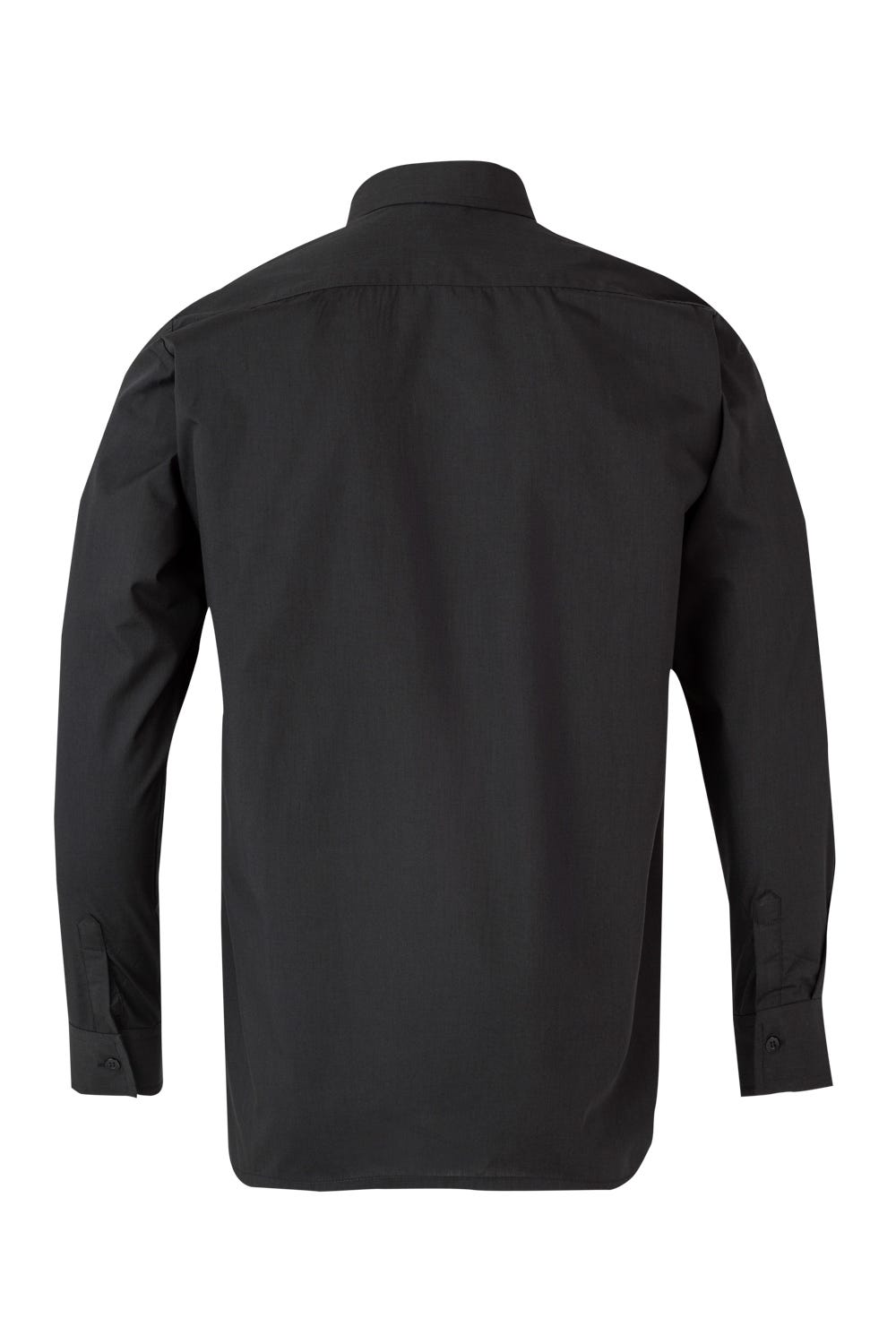 Camasa poplin 105g maneca lunga negru V529