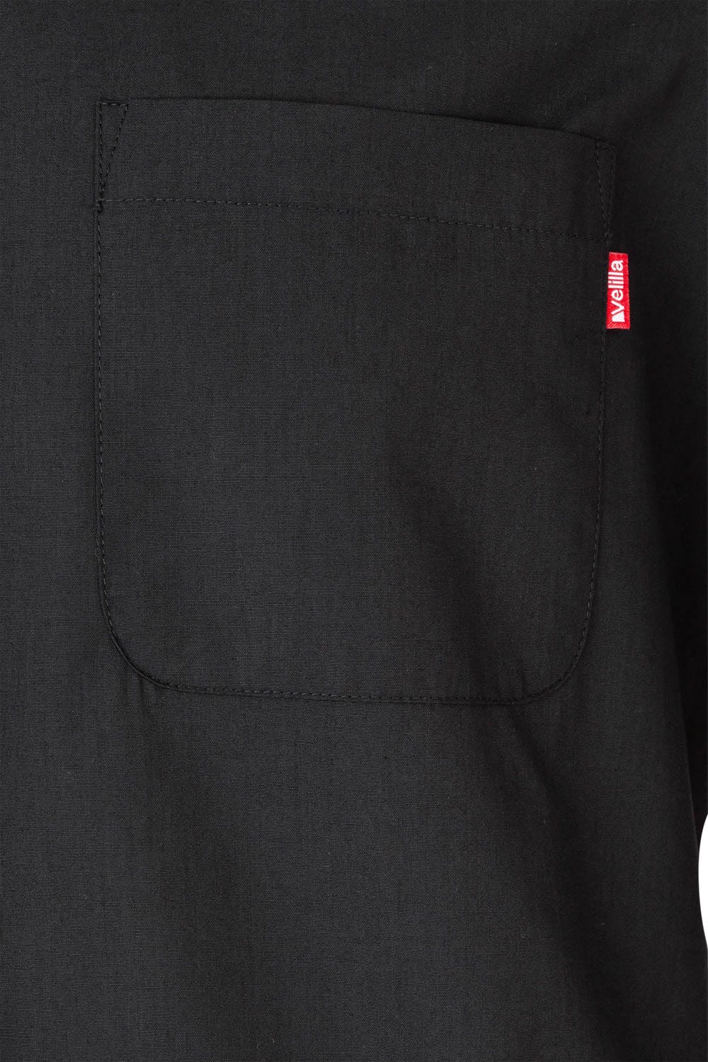 Camasa poplin 105g maneca lunga negru V529