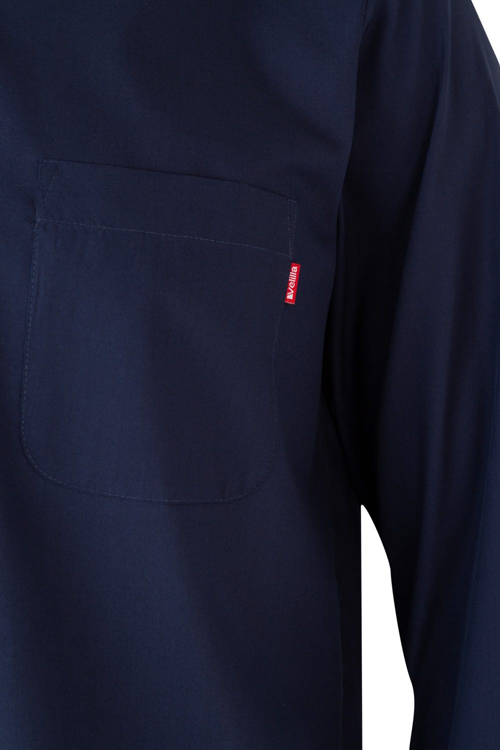 Camasa poplin 105g maneca lunga albastru marin V529