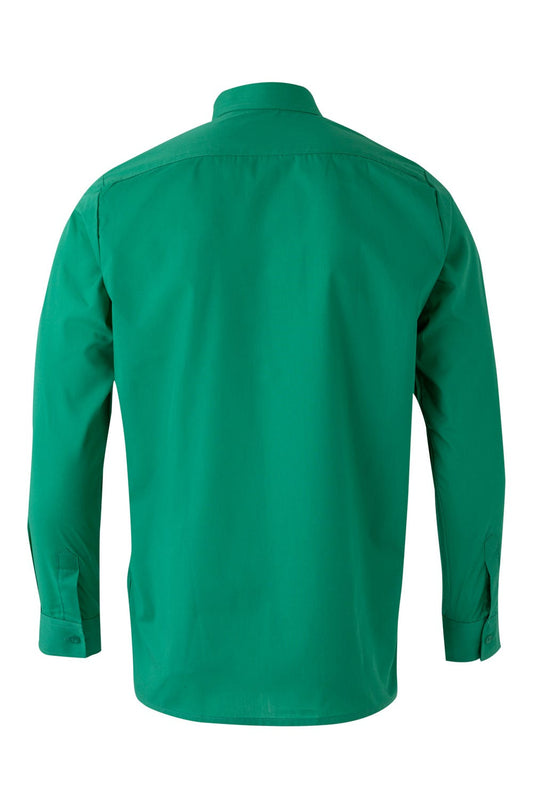 Camasa poplin 105g maneca lunga verde V529
