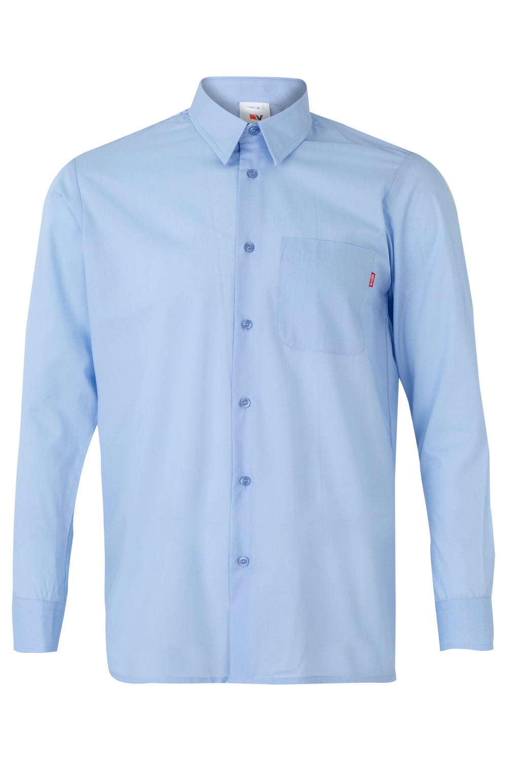 Camasa poplin 105g maneca lunga albastru celest V529