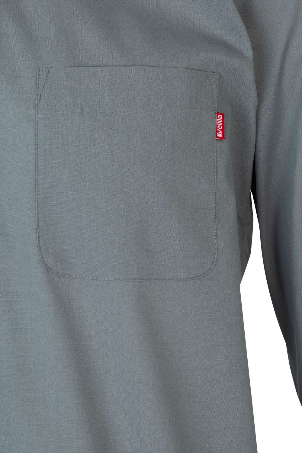 Camasa poplin 105g maneca lunga gri V529