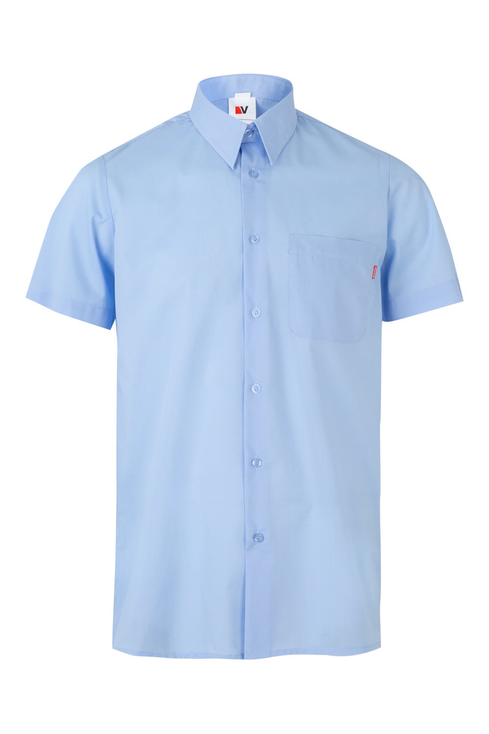 Camasa poplin 105g maneca scurta albastru celest V531