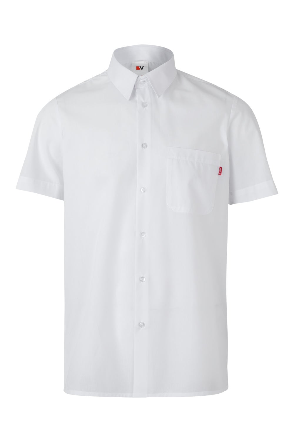 Camasa poplin 105g maneca scurta alb V531