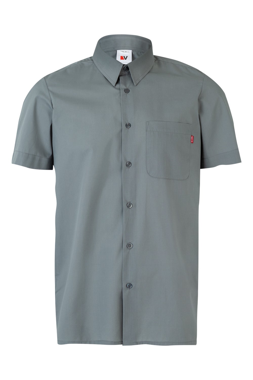 Camasa poplin 105g maneca scurta gri V531