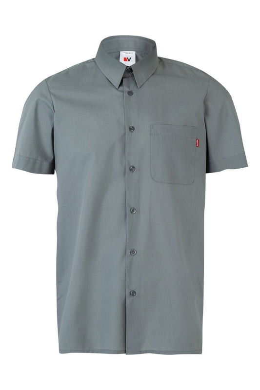 Camasa poplin 105g maneca scurta gri V531