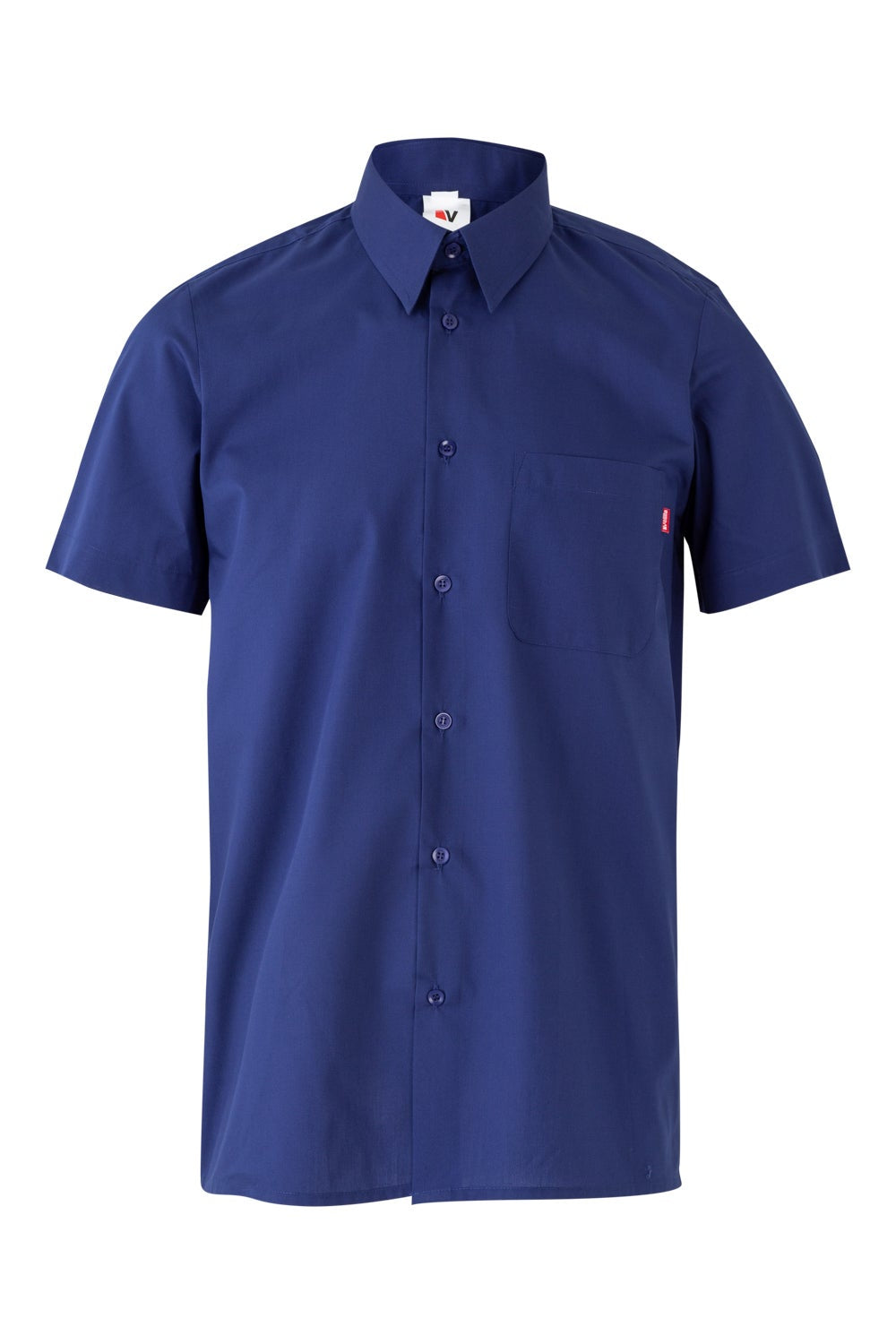 Camasa poplin 105g maneca scurta albastru royal V531