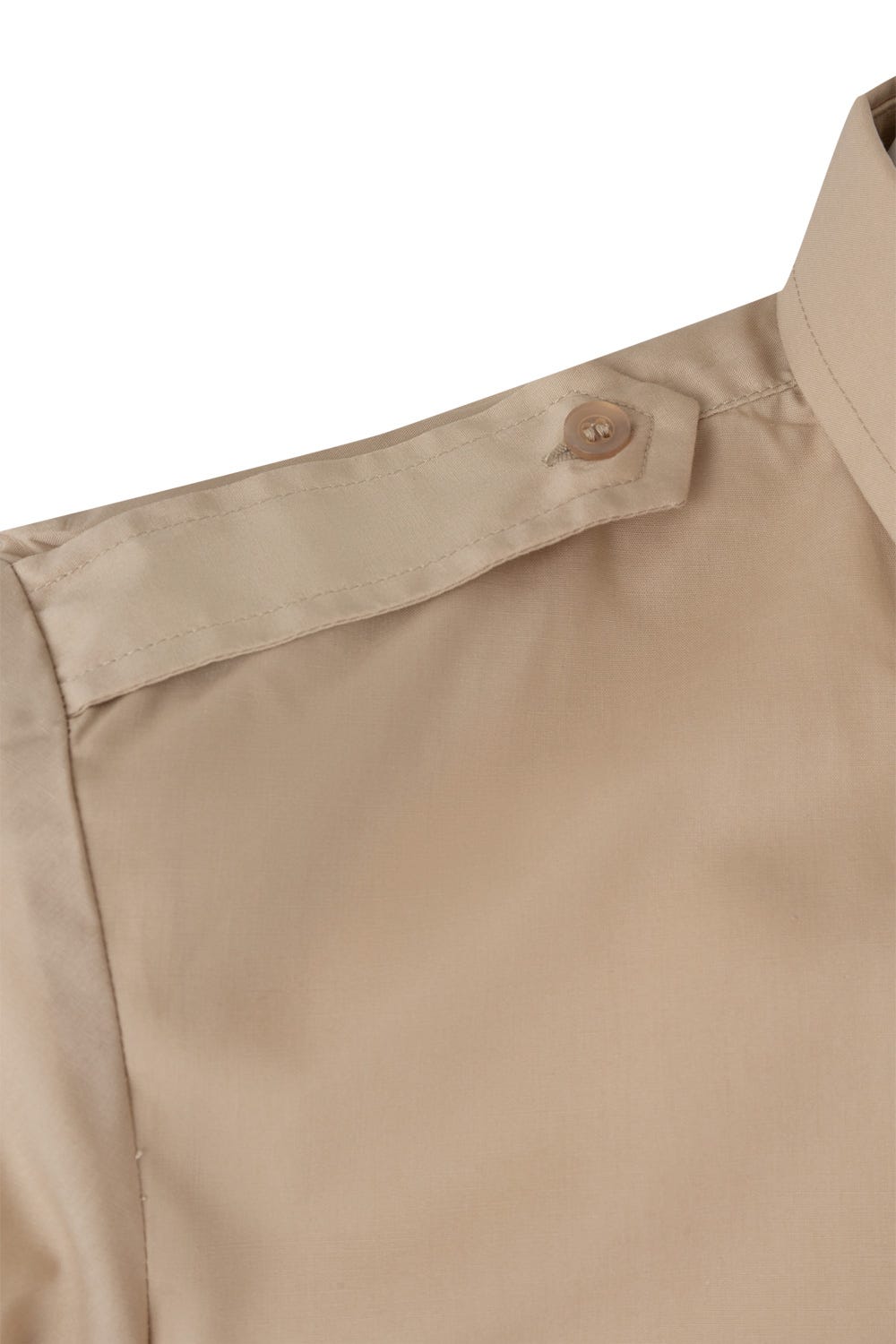 Camasa cu epoleti poplin 105g maneca scurta bej V532