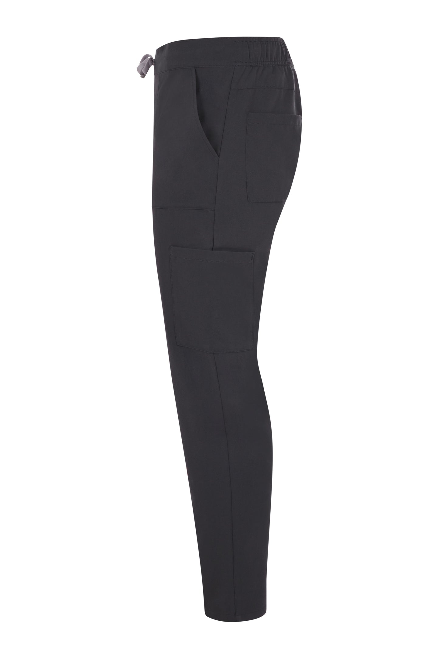 Pantaloni purestretch cu material antibacterian si hidrofob gri inchis V533020S