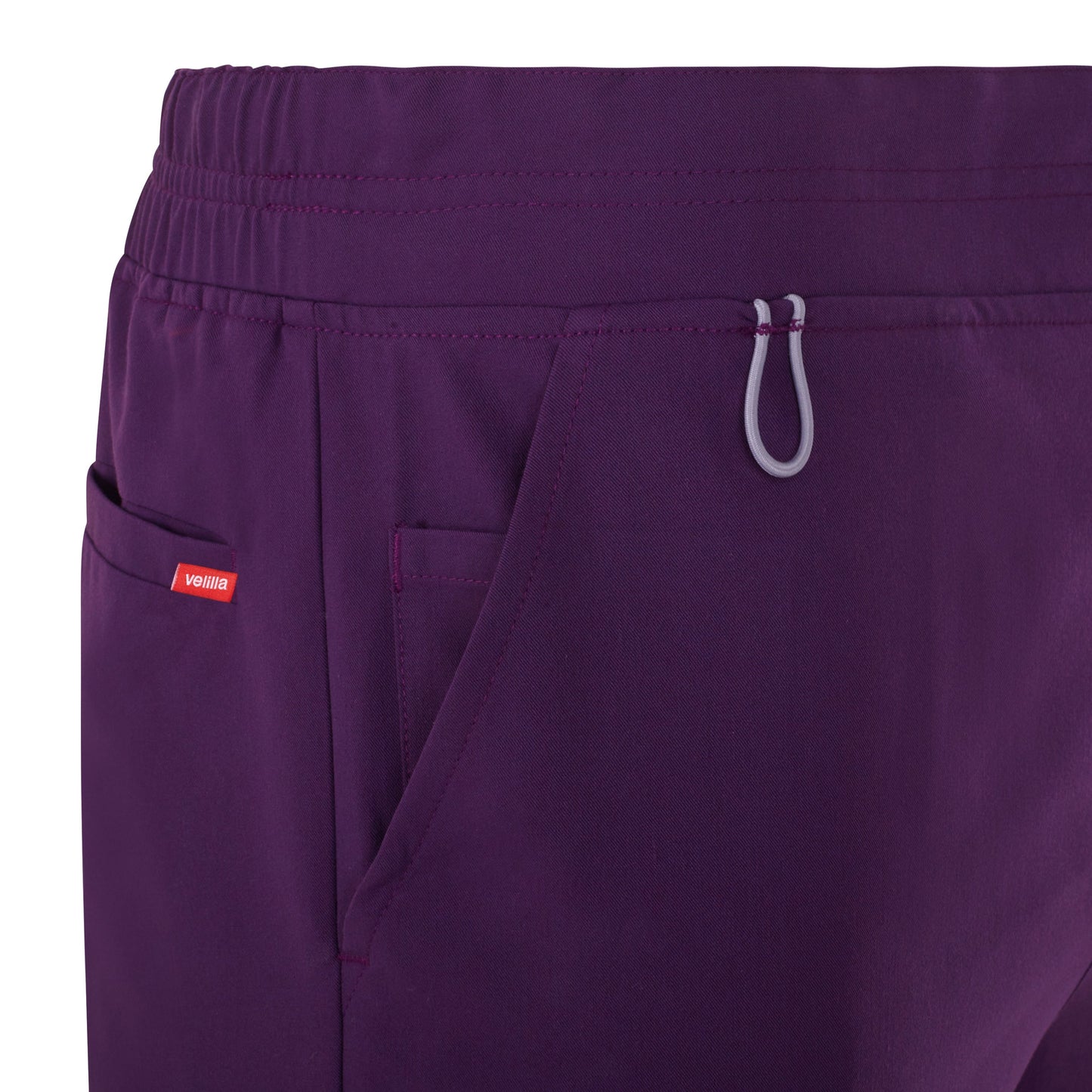 Pantaloni jogger purestretch cu material antibacterian si hidrofob pruna V533021S