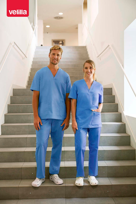 Costum stretch 185g albastru celest V535206S/V533006S