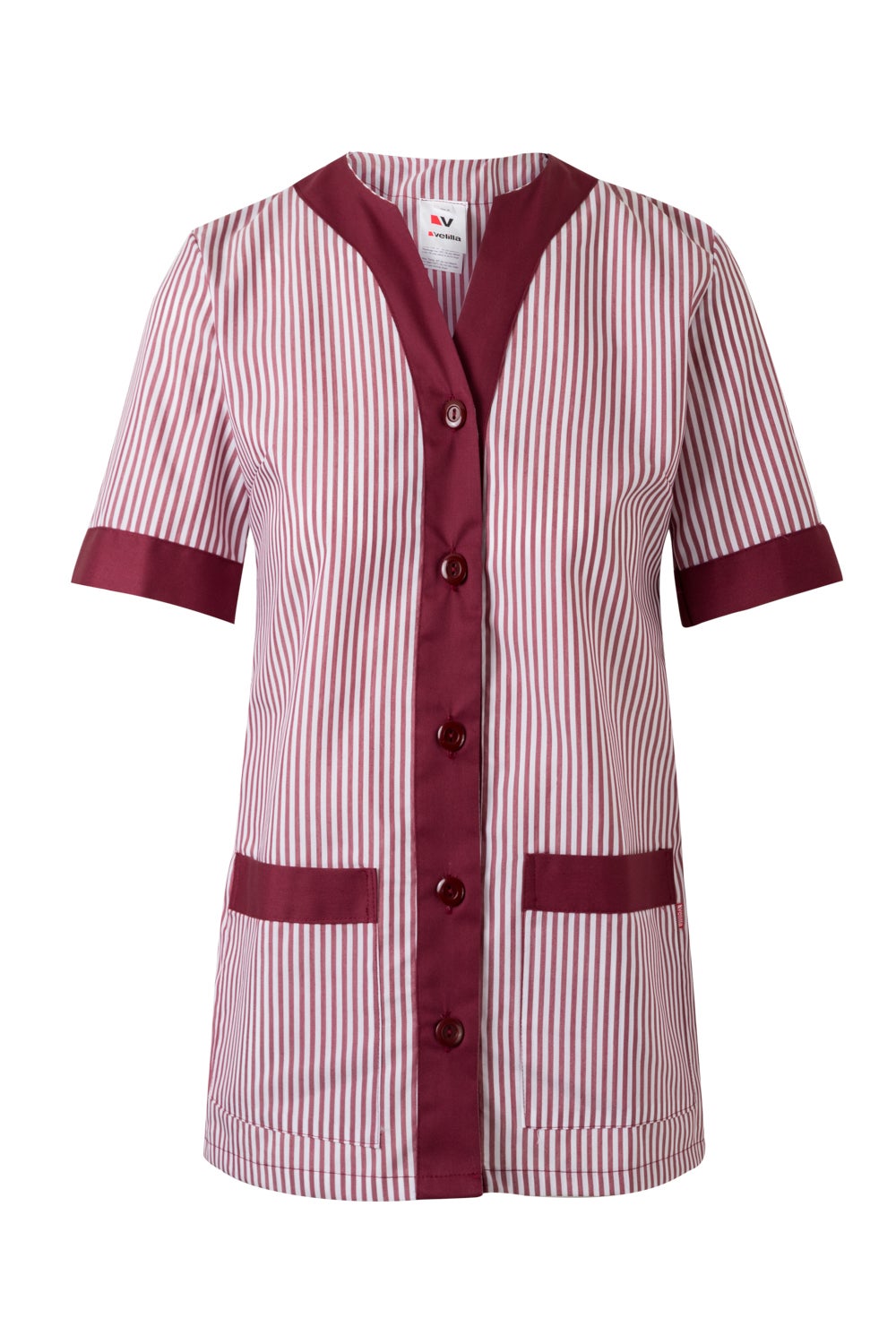 Bluza poplin 105g nasturi grena maroon V579