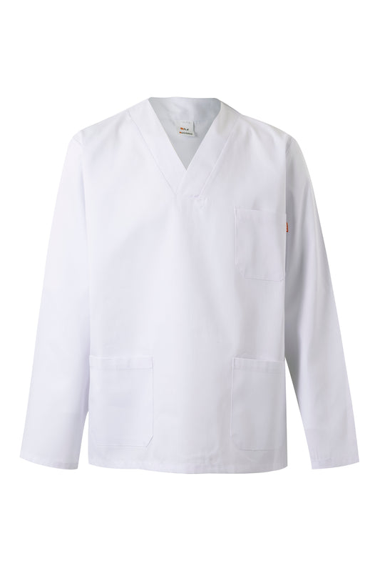 Bluza tercot 190g maneca lunga alb V588