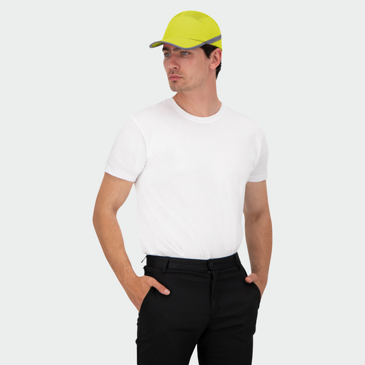 Sapca protectie bumbac ABS galbena unisex