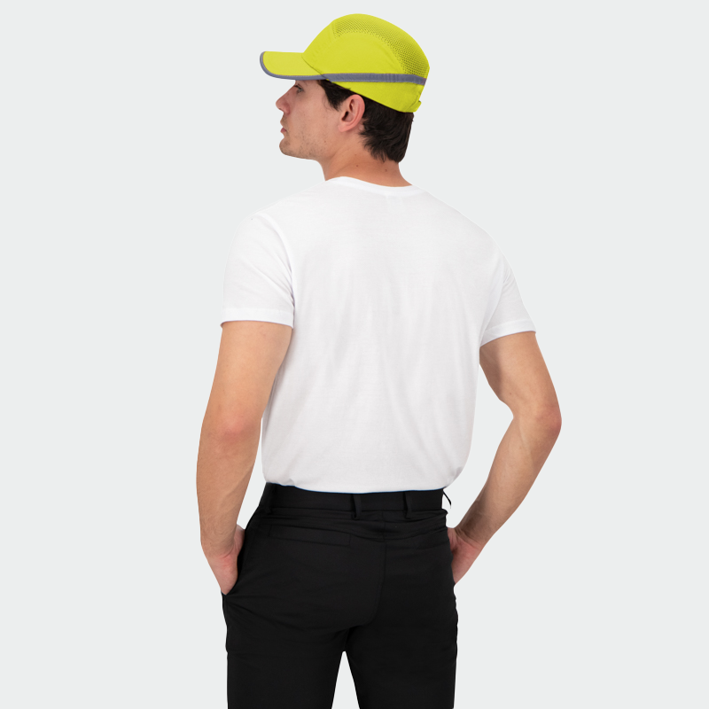 Sapca protectie bumbac ABS galbena unisex