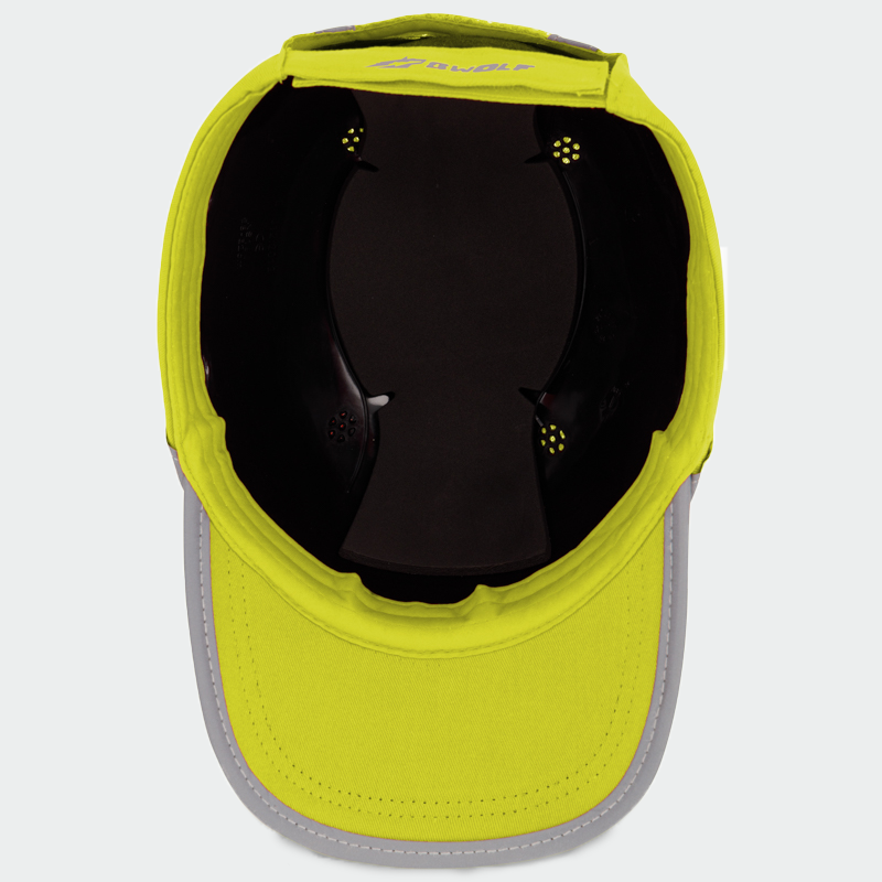 Sapca protectie bumbac ABS galbena unisex