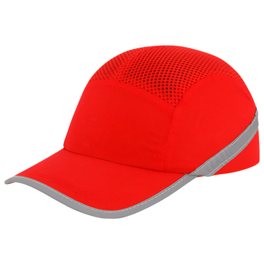 Sapca protectie bumbac ABS rosie unisex