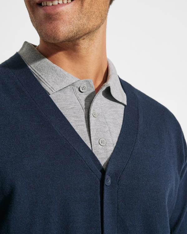 Cardigan bleumarin de barbati Explorer
