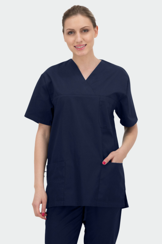 Bluza medicala tercot 160g bleumarin unisex Angel
