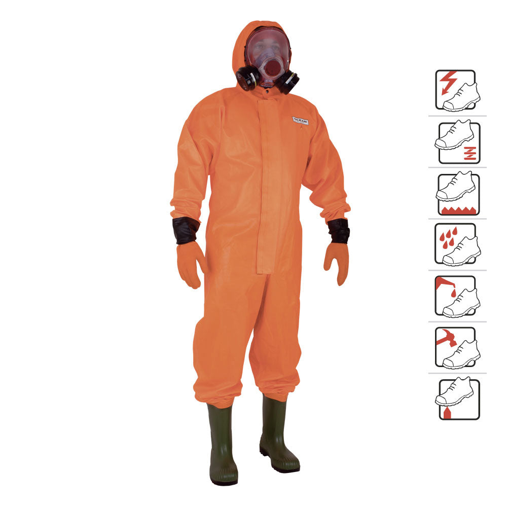 Combinezon de protectie cu cizme S5 integrate Overall (A413)