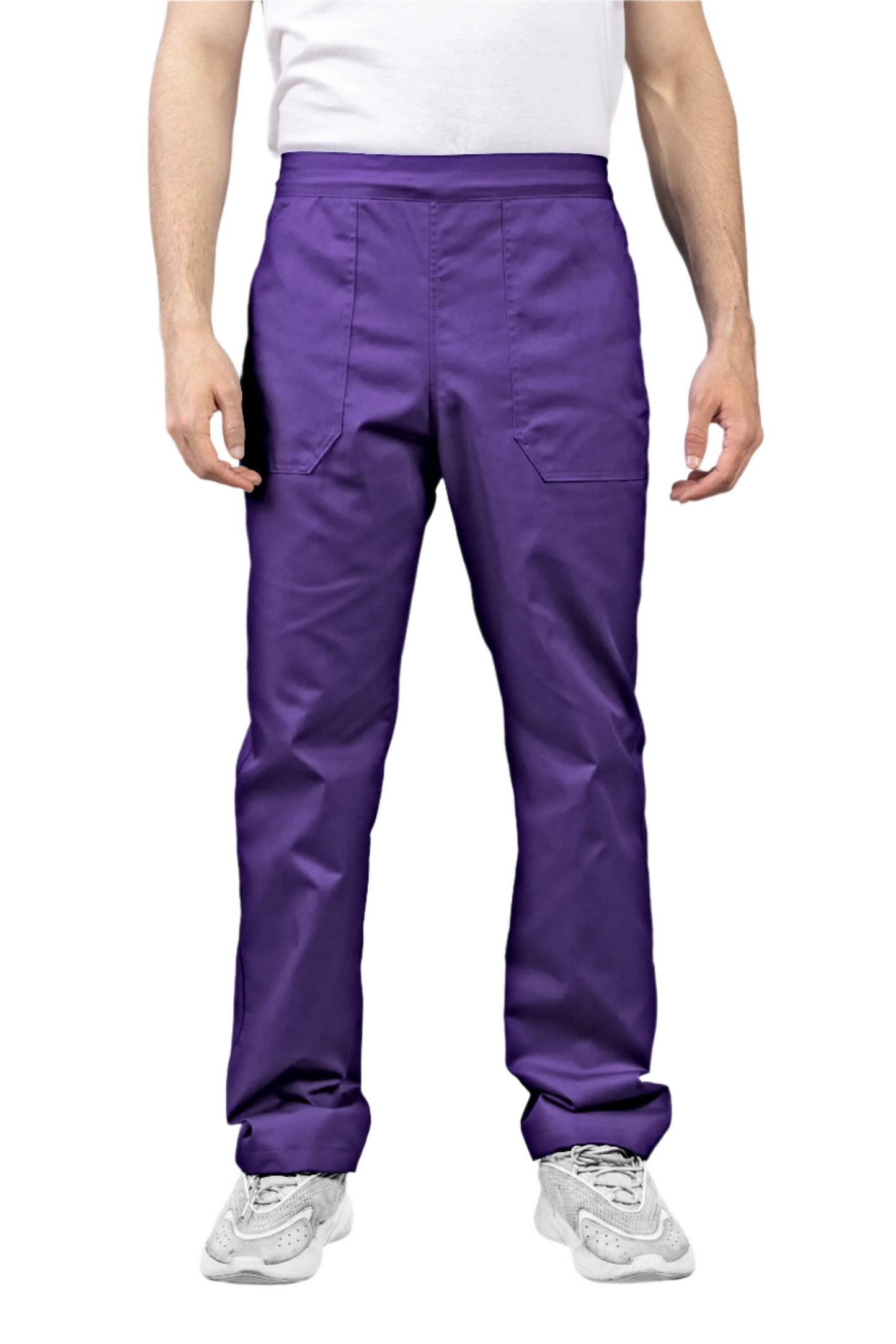 Pantaloni de lucru violet poplin 165g Costin Light