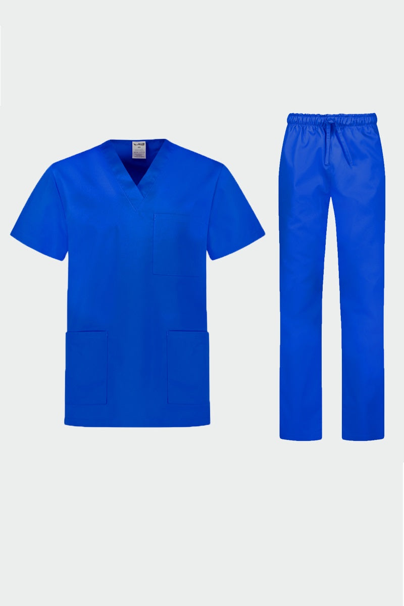 Costum medical tercot 180g albastru royal unisex Colombo