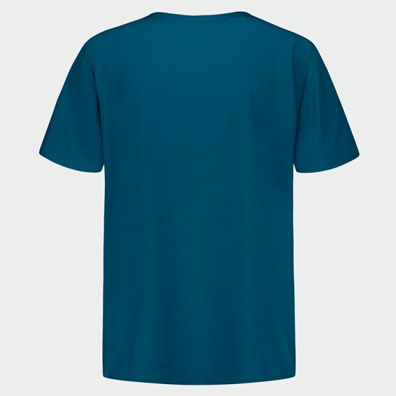 Costum medical stretch poliester 170g albastru caraibe barbat Matteo