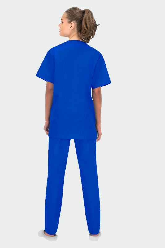 Costum medical tercot 180g albastru royal unisex Colombo