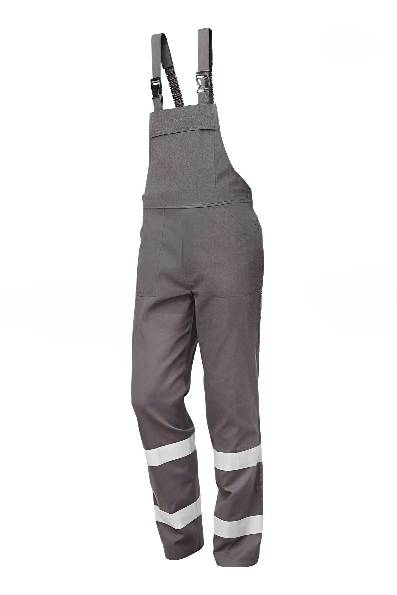 Salopeta cu pieptar gri bumbac reflectorizanta Radar