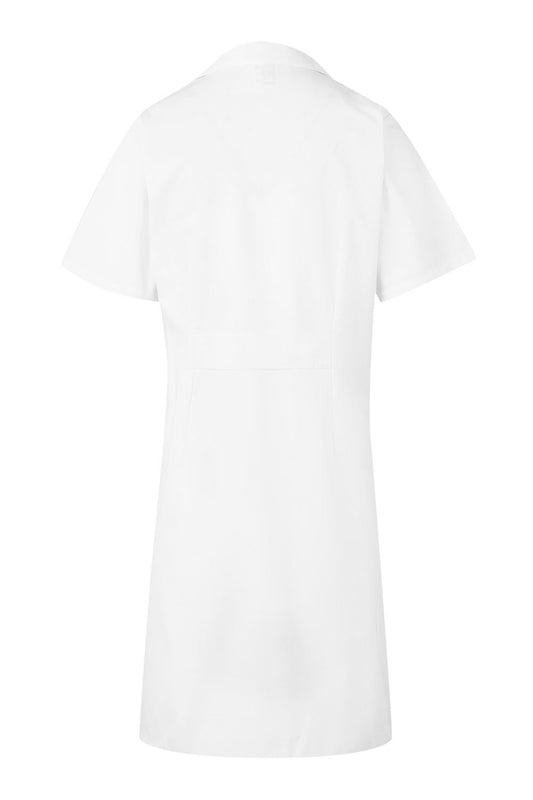 Halat lung tercot 175g maneca scurta nasturi dama alb V907