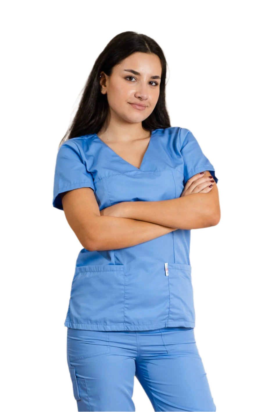 Bluza medicala bleu dama poplin 165g Ina