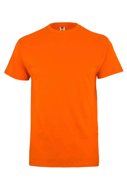 Tricou jersey tubular simplu 155g maneca scurta portocaliu Melbourne