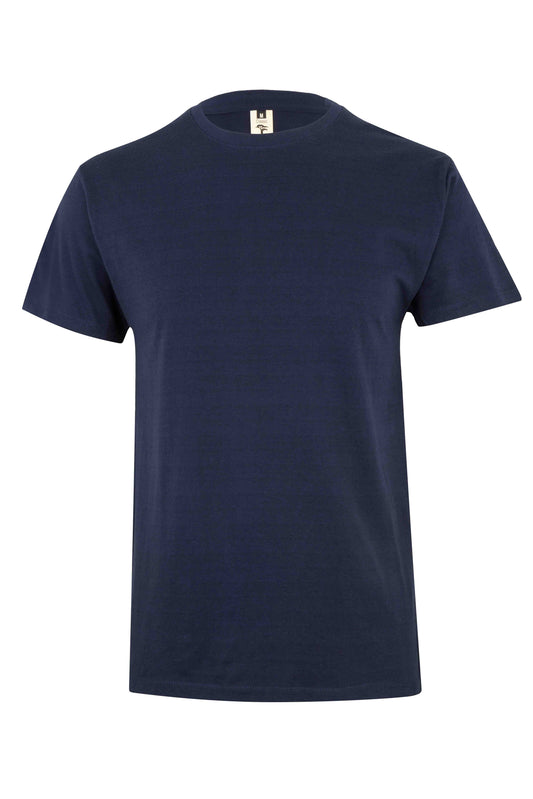 Tricou jersey tubular simplu 155g maneca scurta bleumarin Melbourne
