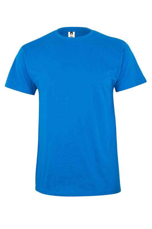 Tricou jersey tubular simplu 155g maneca scurta albastru atol Melbourne