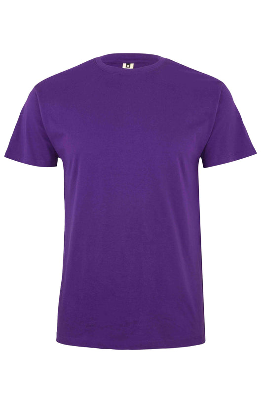 Tricou jersey tubular simplu 155g maneca scurta mov Melbourne