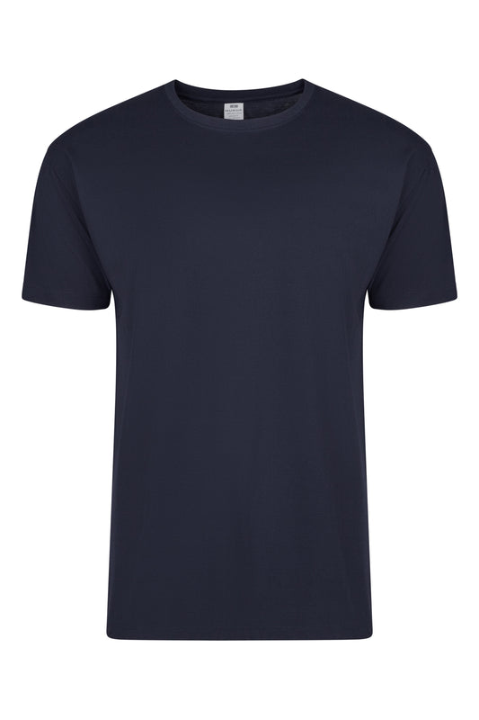 Tricou jersey tubular simplu 155g maneca scurta bleumarin inchis Melbourne