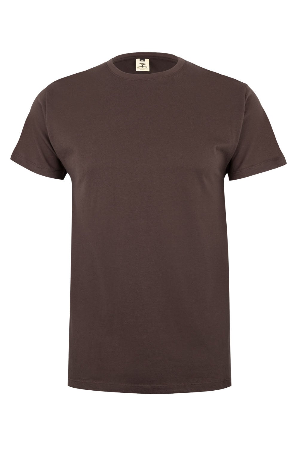 Tricou jersey tubular simplu 190g maneca scurta maro Palm