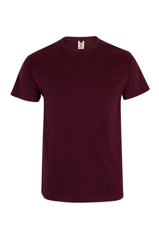 Tricou jersey tubular simplu 190g maneca scurta visiniu Palm