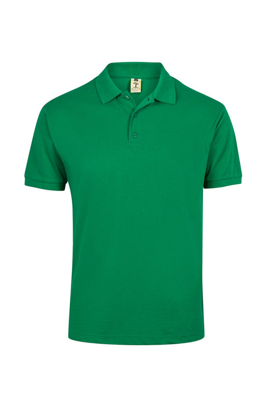 Tricou polo bumbac/poliester 210g maneca scurta verde kelly Gibson