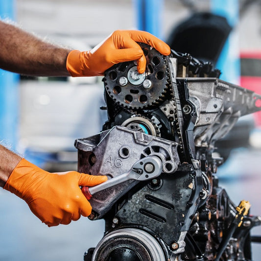 manusi nitril groase portocalii