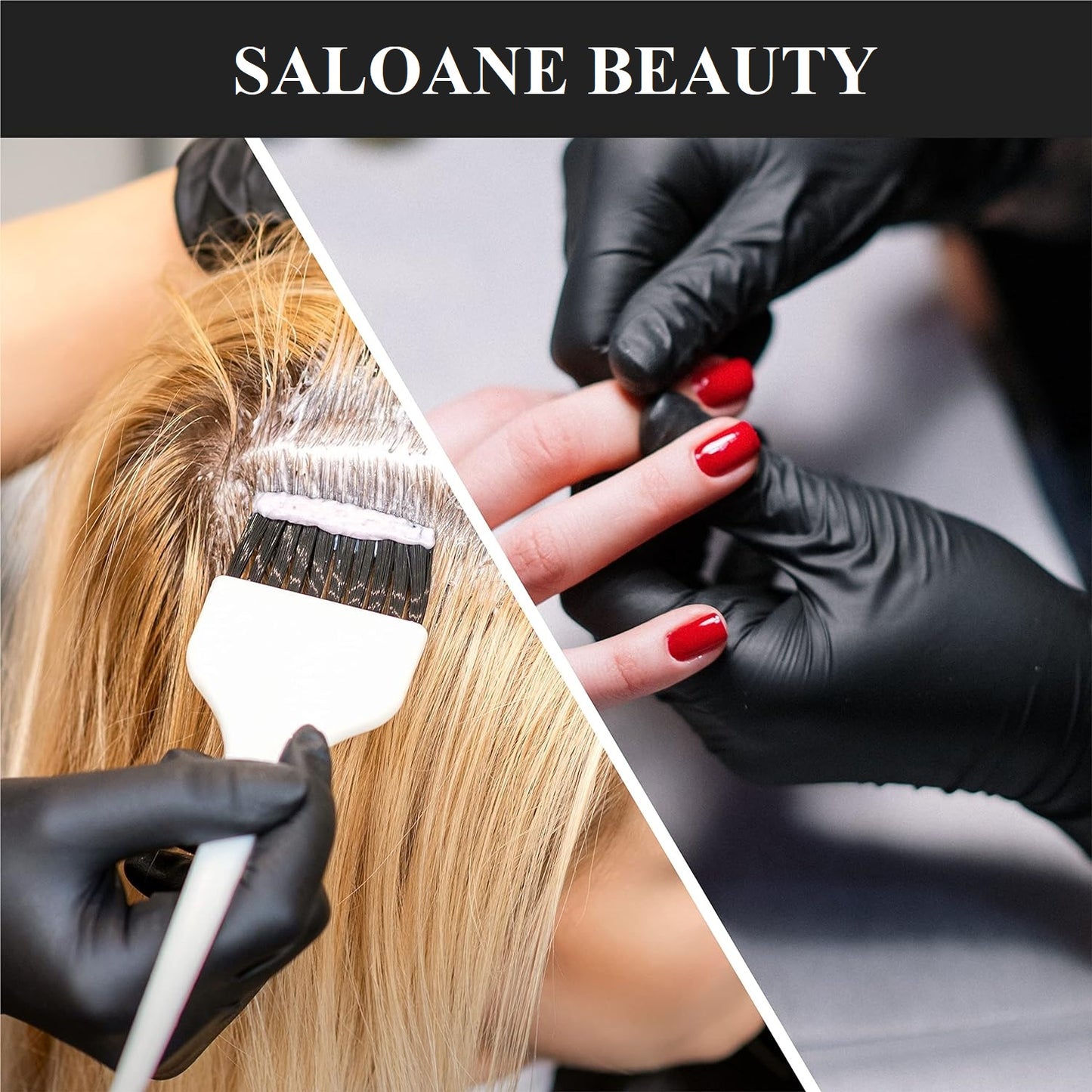 Manusi nitril negre saloane cosmetica