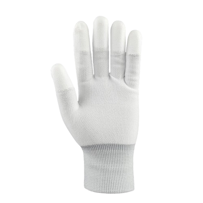Manusi tricotate albe Best P impregnate in poliuretan