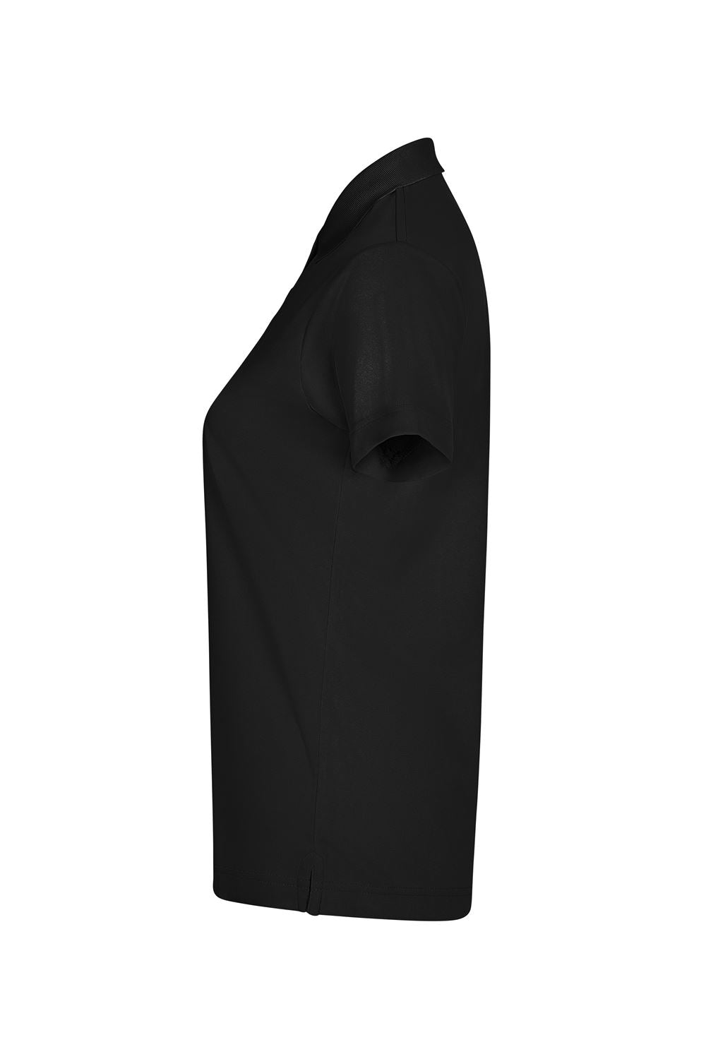 Tricou polo maneca scurta dama poliester 160g negru Bogan