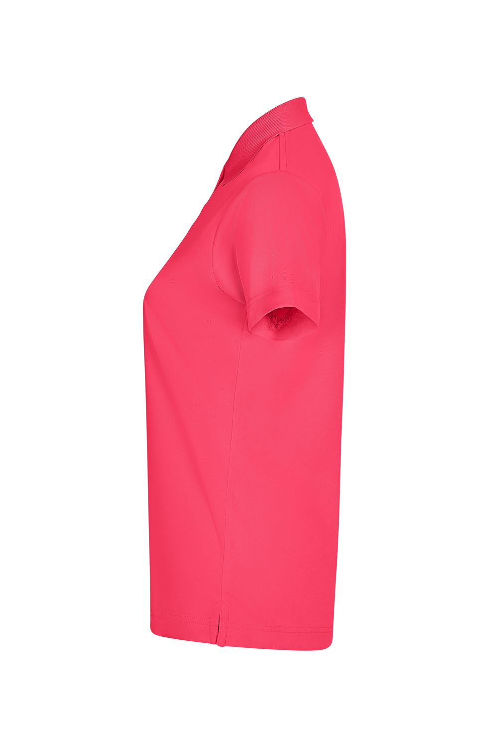 Tricou polo maneca scurta dama poliester 160g corai fluo Bogan